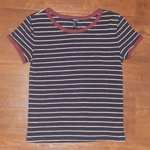 Navy striped top